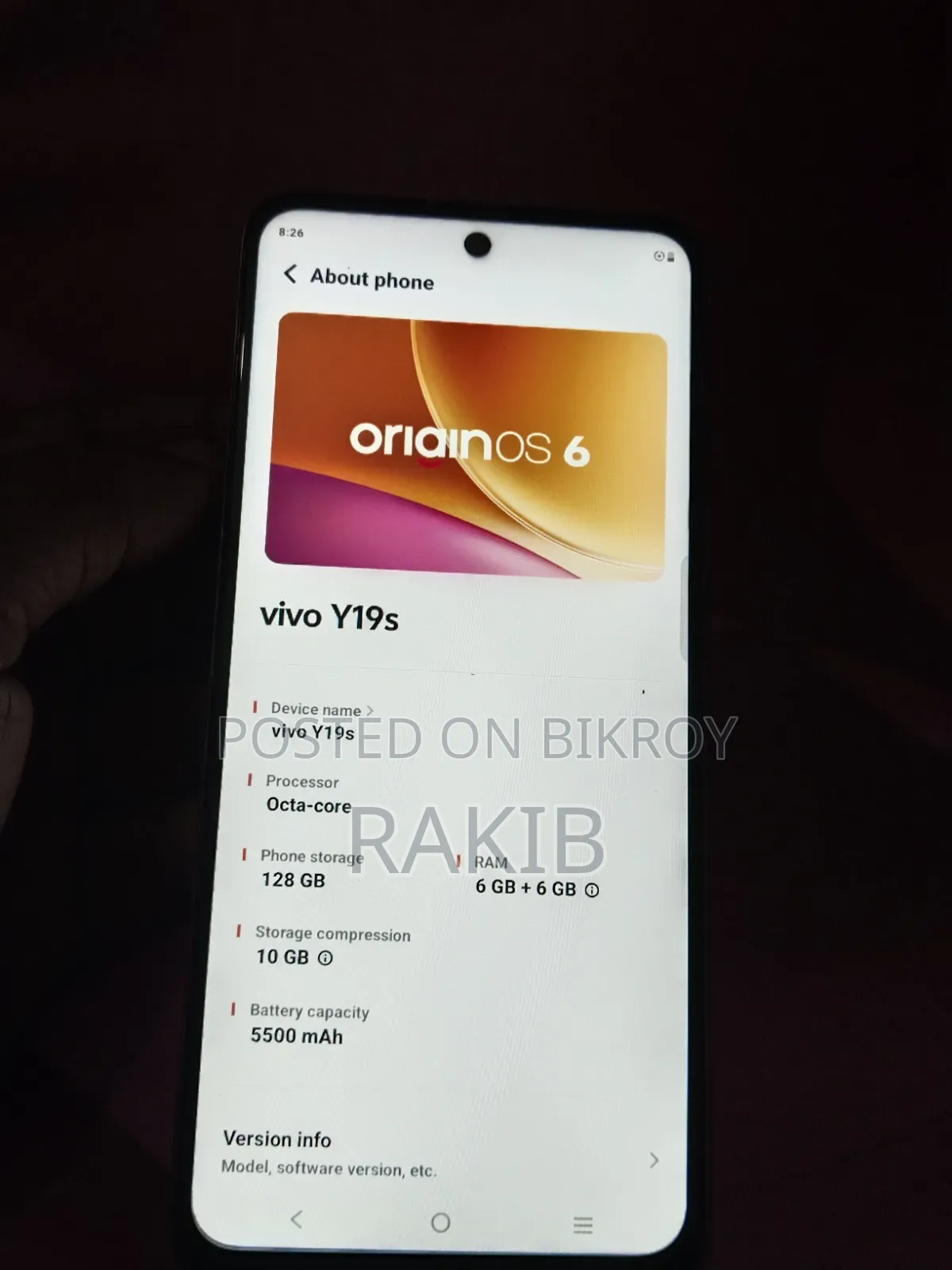 Vivo Y19s 128 GB White