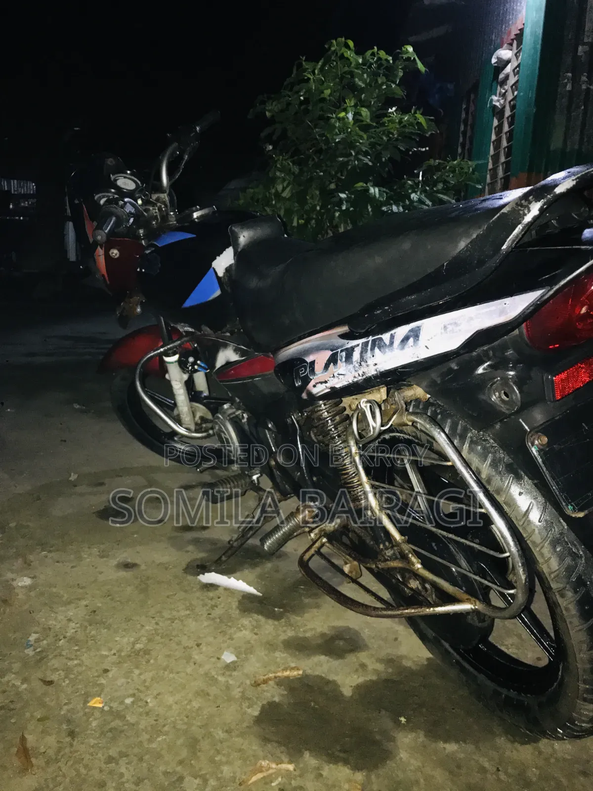 বাজাজ প্লাটিনা ১০০ ২০১৭ কালো