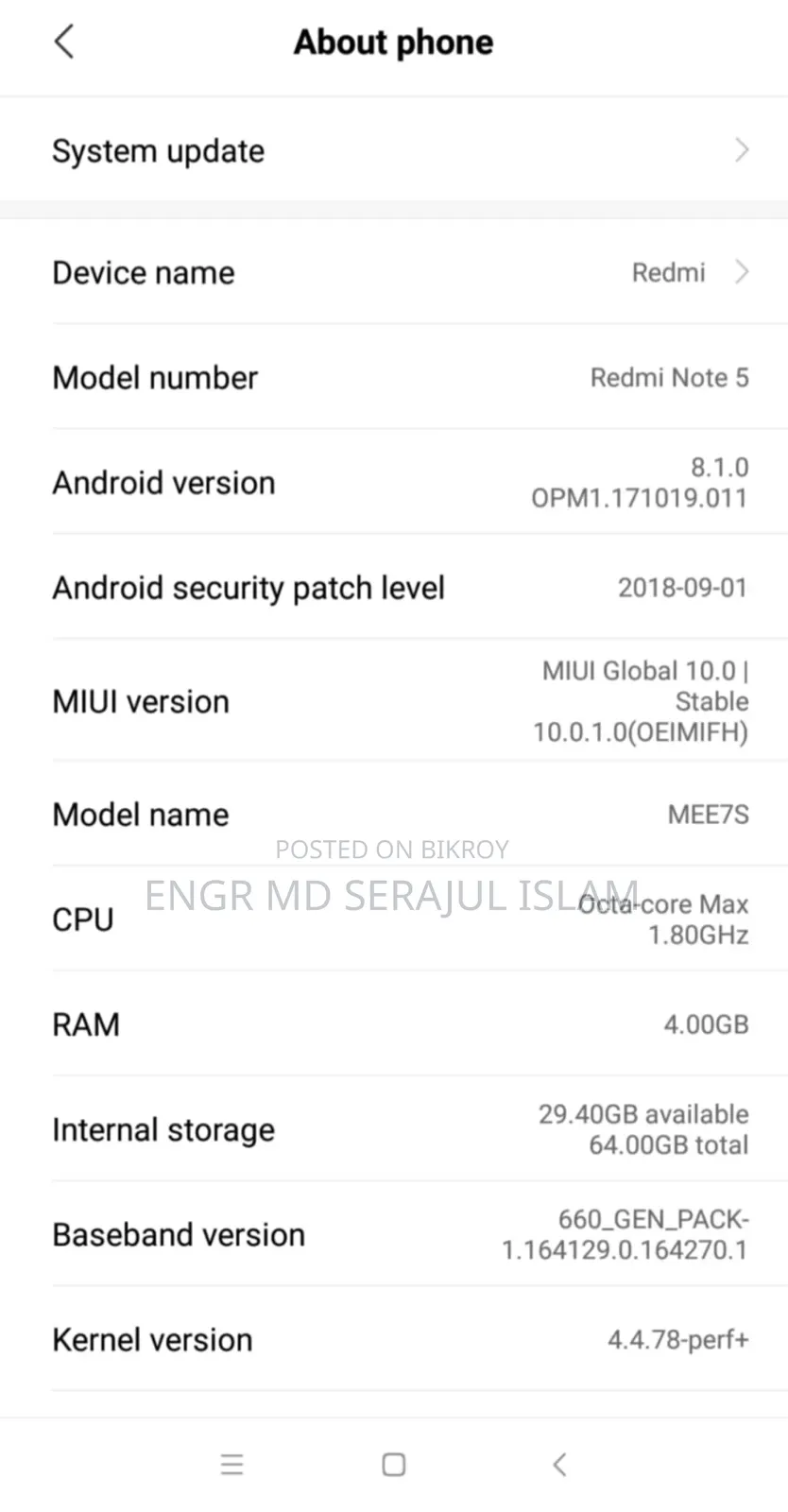 Xiaomi Redmi Note 5 Pro 64 GB Red