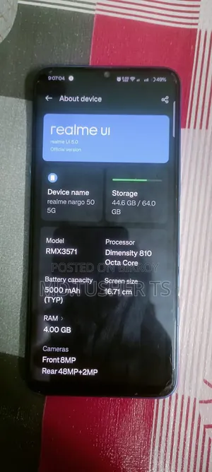 Realme Narzo 50 5G 64 GB Blue