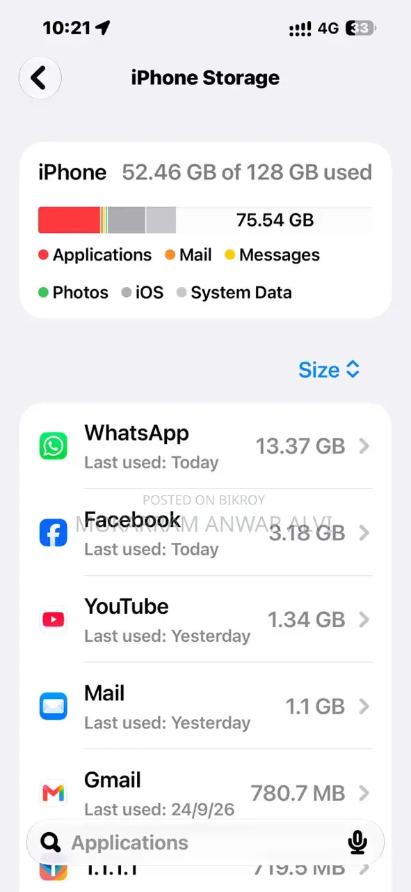 Apple iPhone 15 Plus 128 GB Black