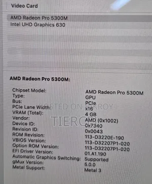Laptop Apple MacBook 2019 32GB Intel Core Ultra 9 SSD 512GB