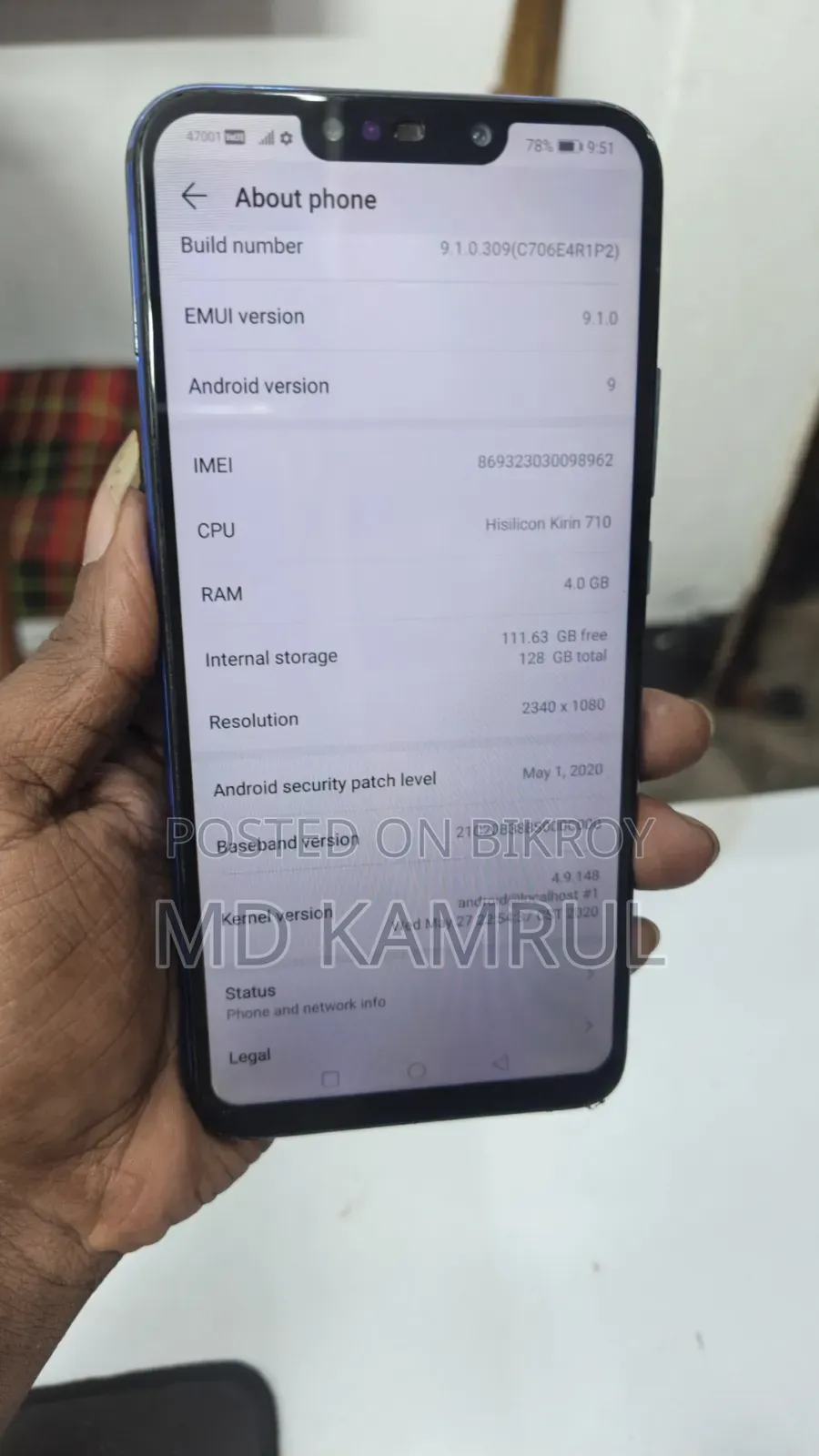 Huawei nova 3i 128 GB Blue