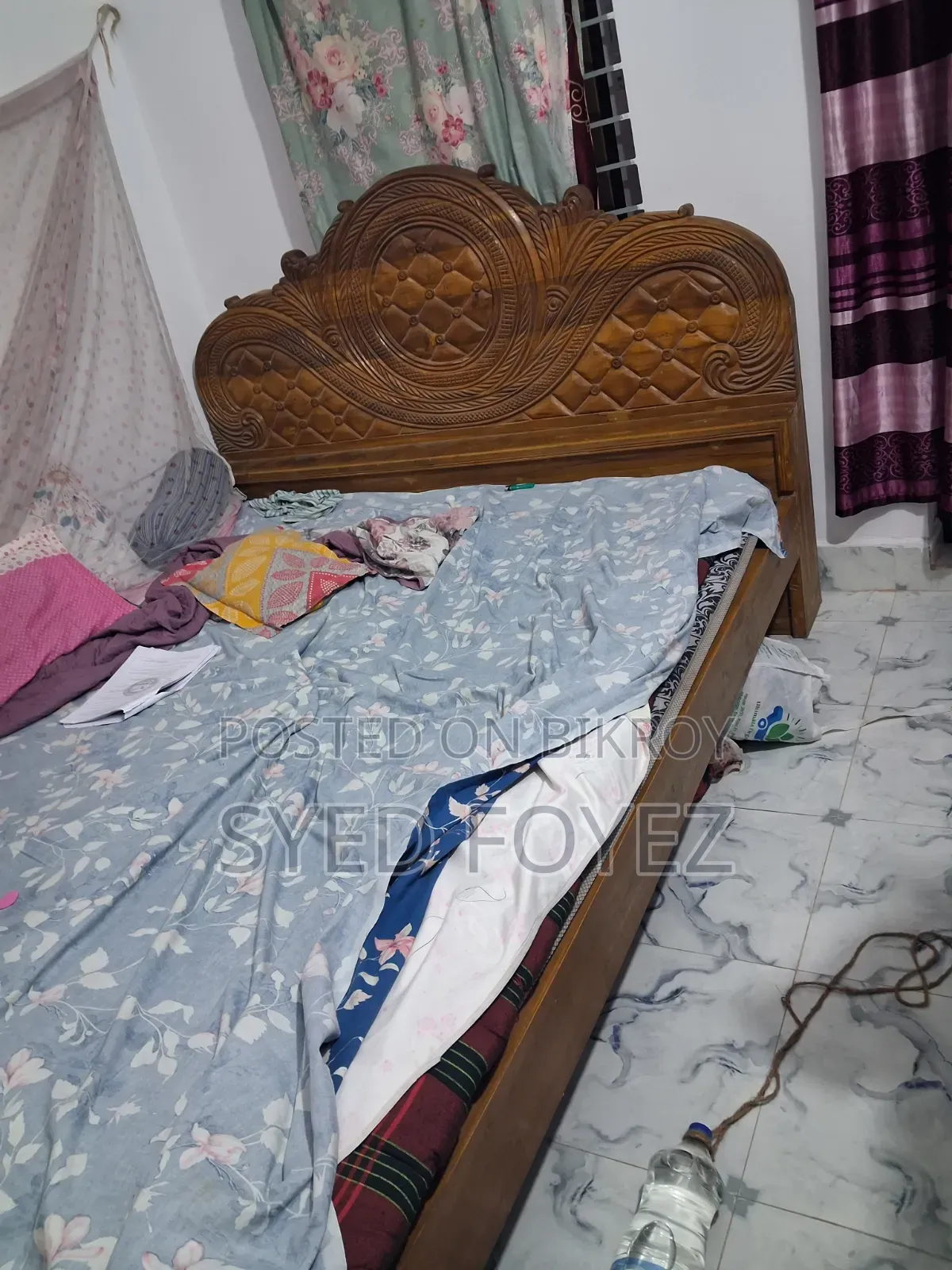 Teak Wood Bed for Sale 6/7 Feet