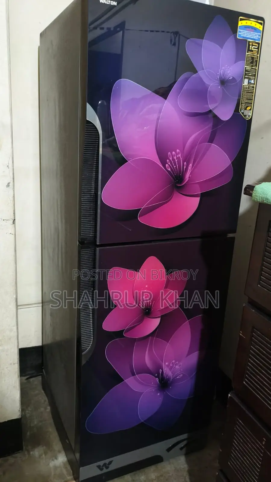 ওয়ালটন ডব্লিউএফই-৩বি০ রেফ্রিজারেটর - ৩৪১ লিটার (৫ স্টার রেটিং) - প্রায় নতুন