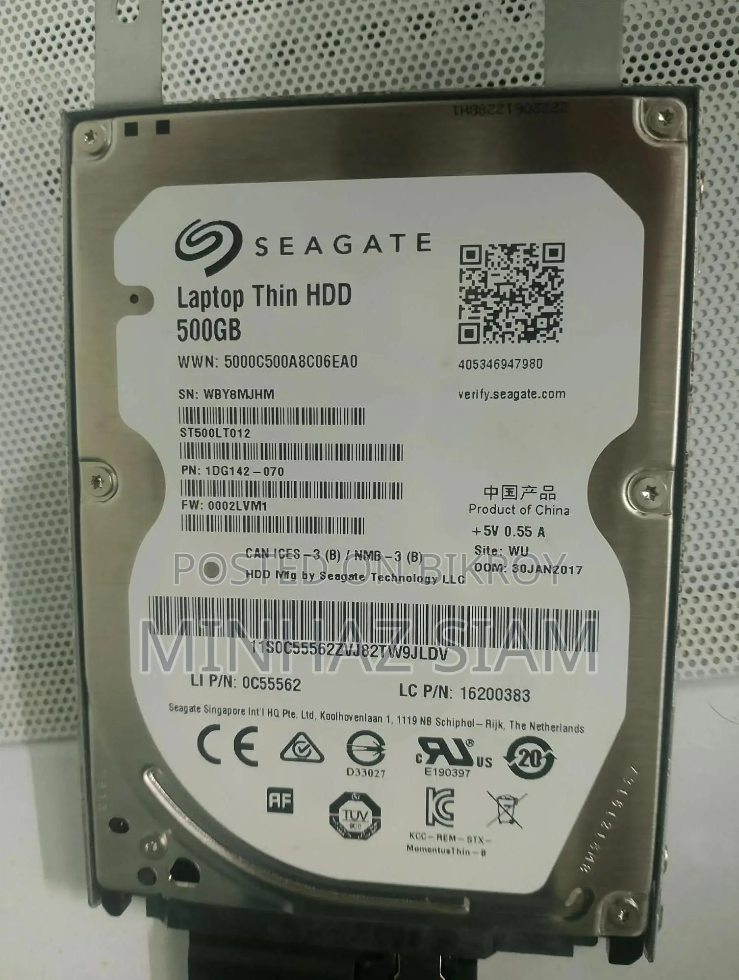 500 GB Thin Hard Disk Drive (HDD)