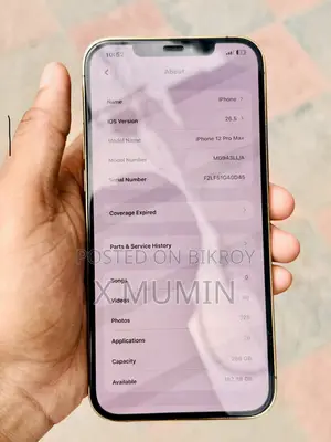 অ্যাপল আইফোন ১২ প্রো ম্যাক্স ২৫৬ জিবি গোল্ড