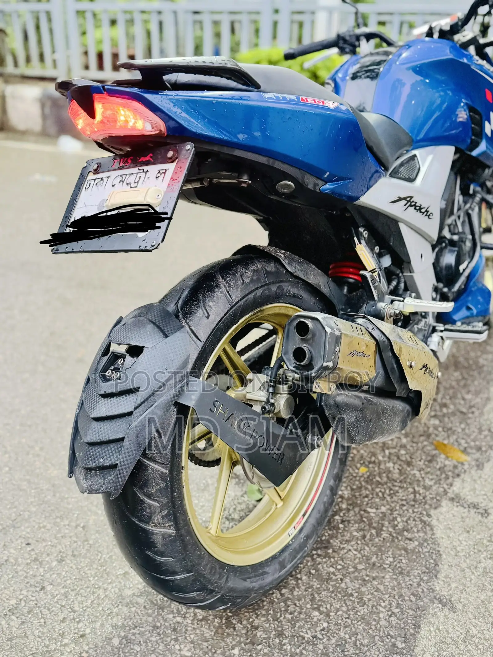 TVS Apache RTR 160 2V ABS 2021 Blue