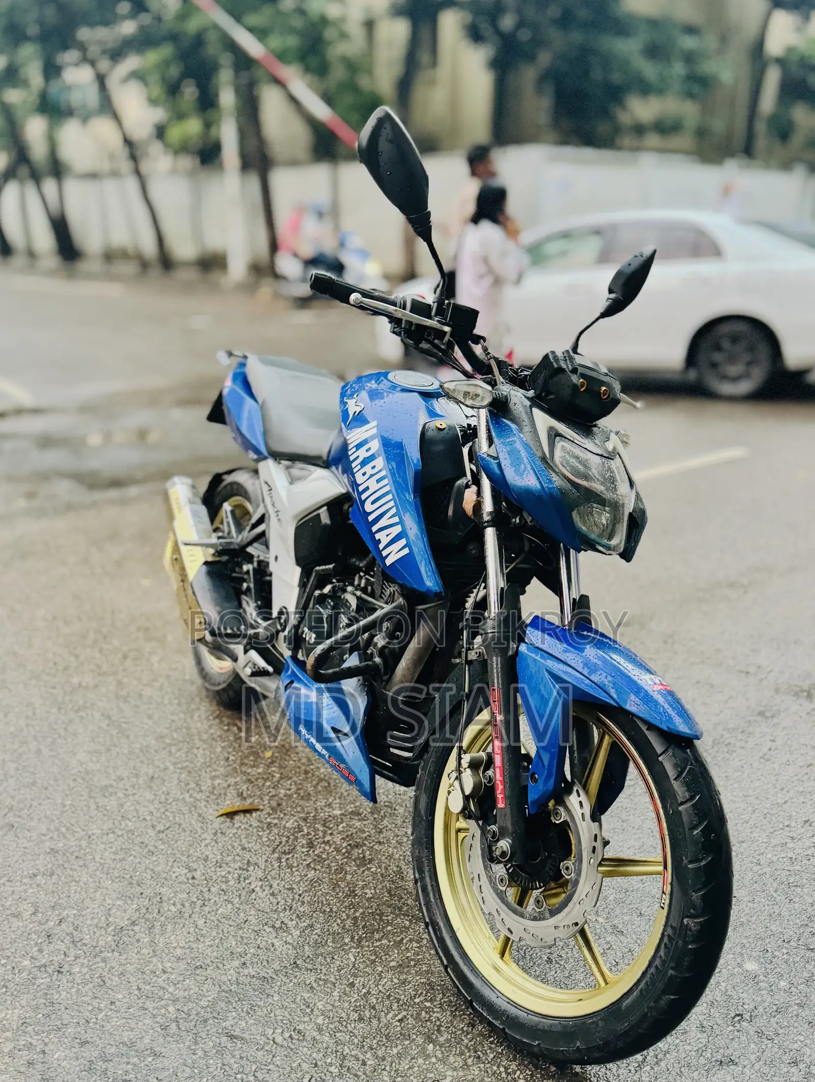 TVS Apache RTR 160 2V ABS 2021 Blue