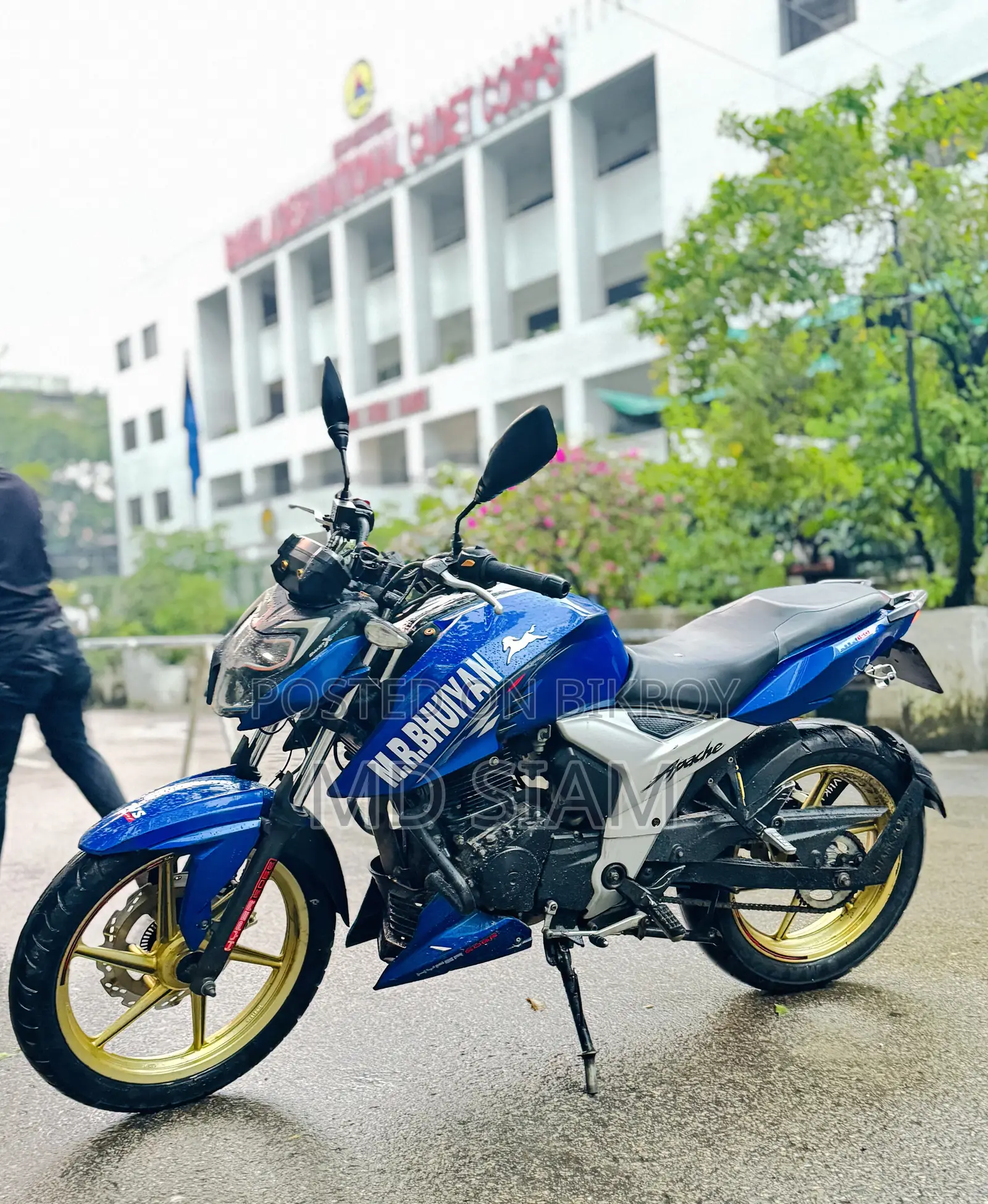 TVS Apache RTR 160 2V ABS 2021 Blue