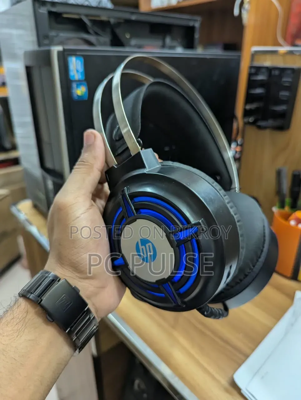 HP H120 USB 2 Pin Gaming Headset With Mic Control (Black)