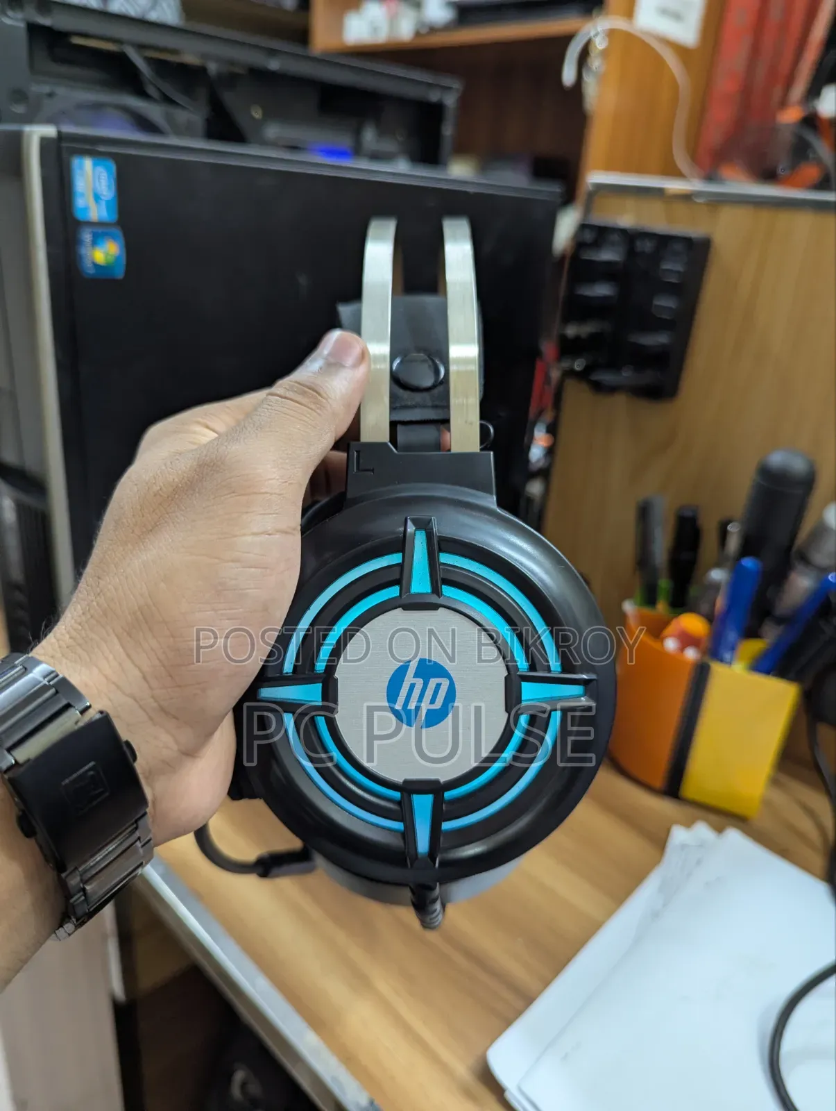 HP H120 USB 2 Pin Gaming Headset With Mic Control (Black)