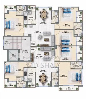 3bdrm Apartment in Aslam Tower, Kaliakair for sale