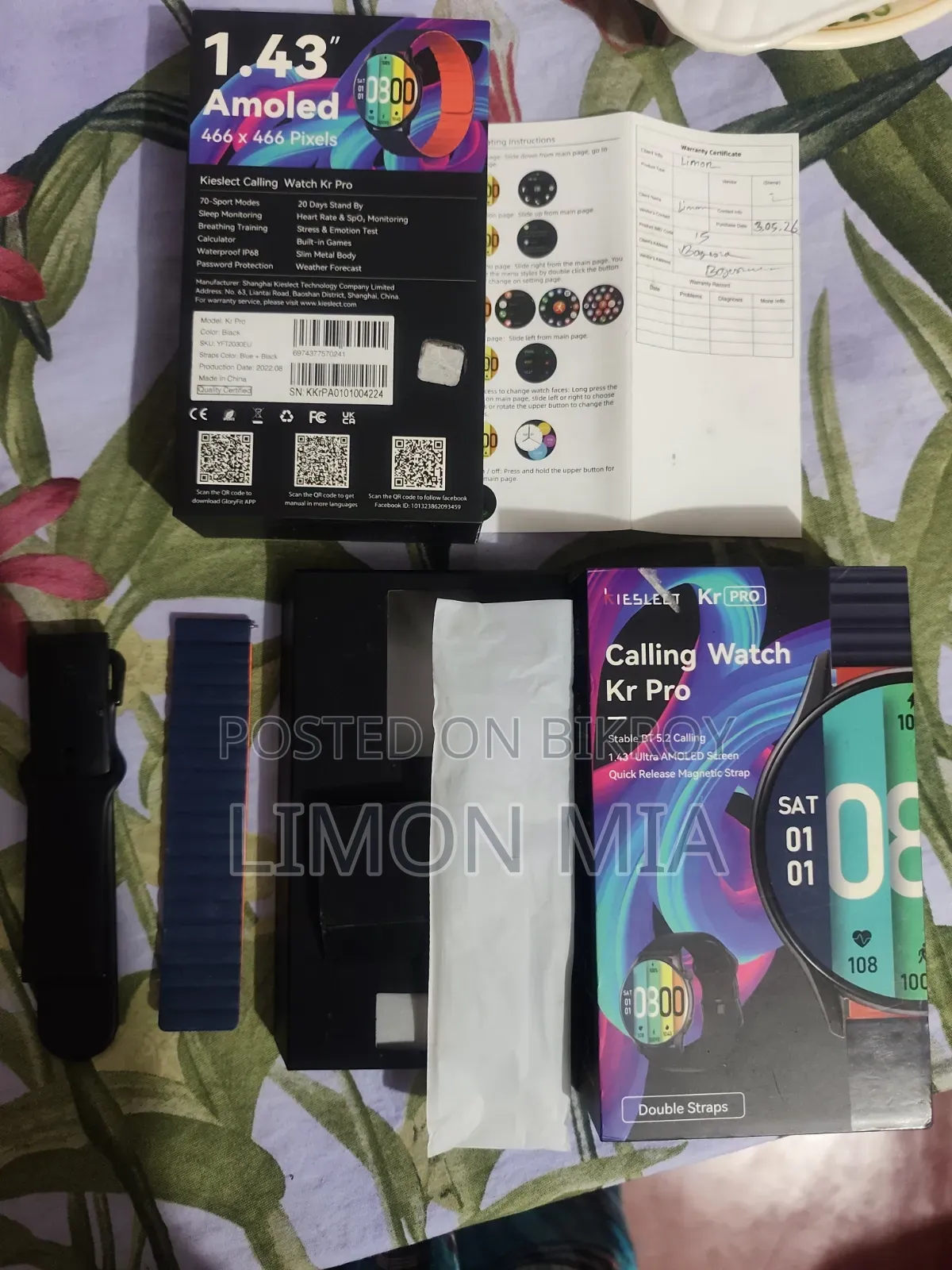 Smart Watch Kieslect Kr Pro