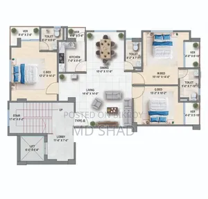 3bdrm Apartment in Aslam Tower, Kaliakair for sale