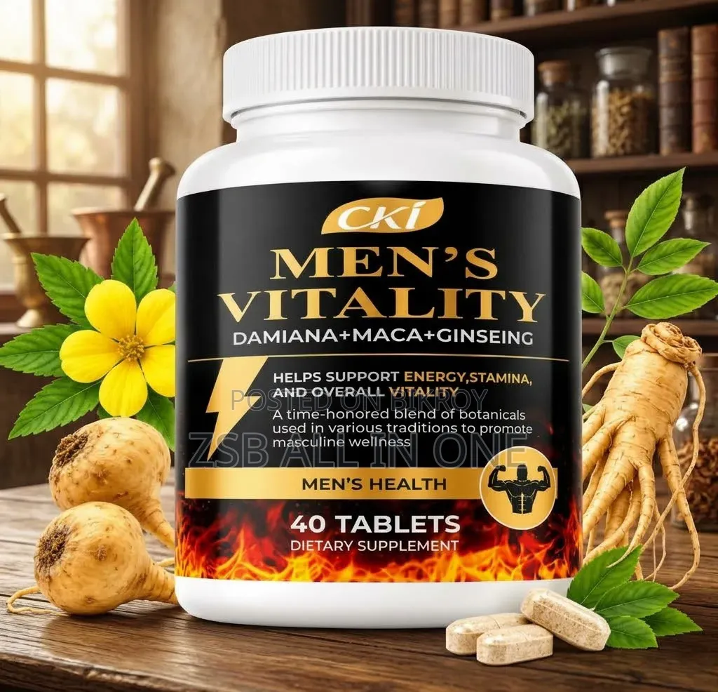 Men’s Vitality With Damiana+Maca+Ginseng for Men’s Health 40 Tablets
