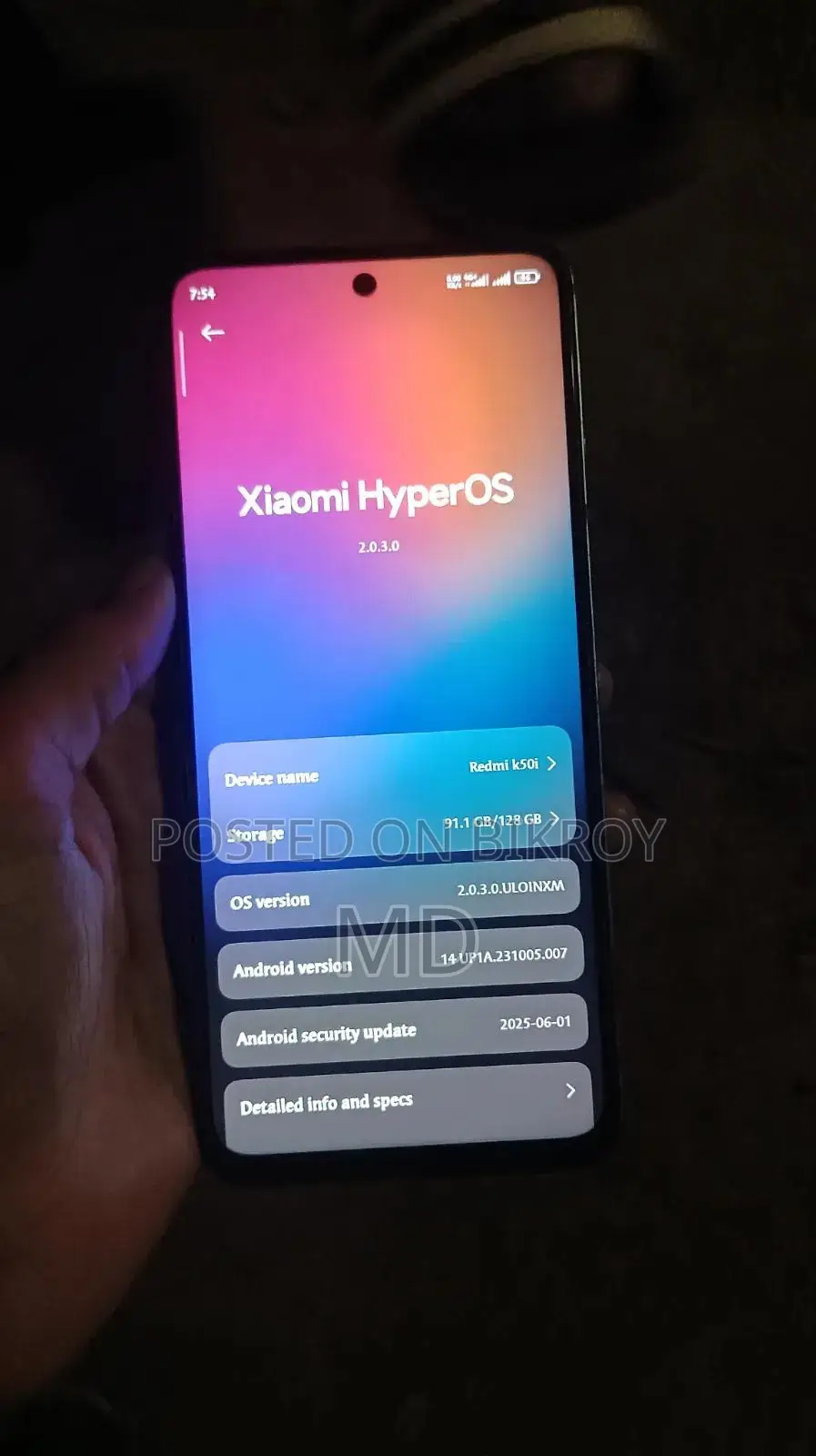 Xiaomi Redmi K50i 128 GB Silver