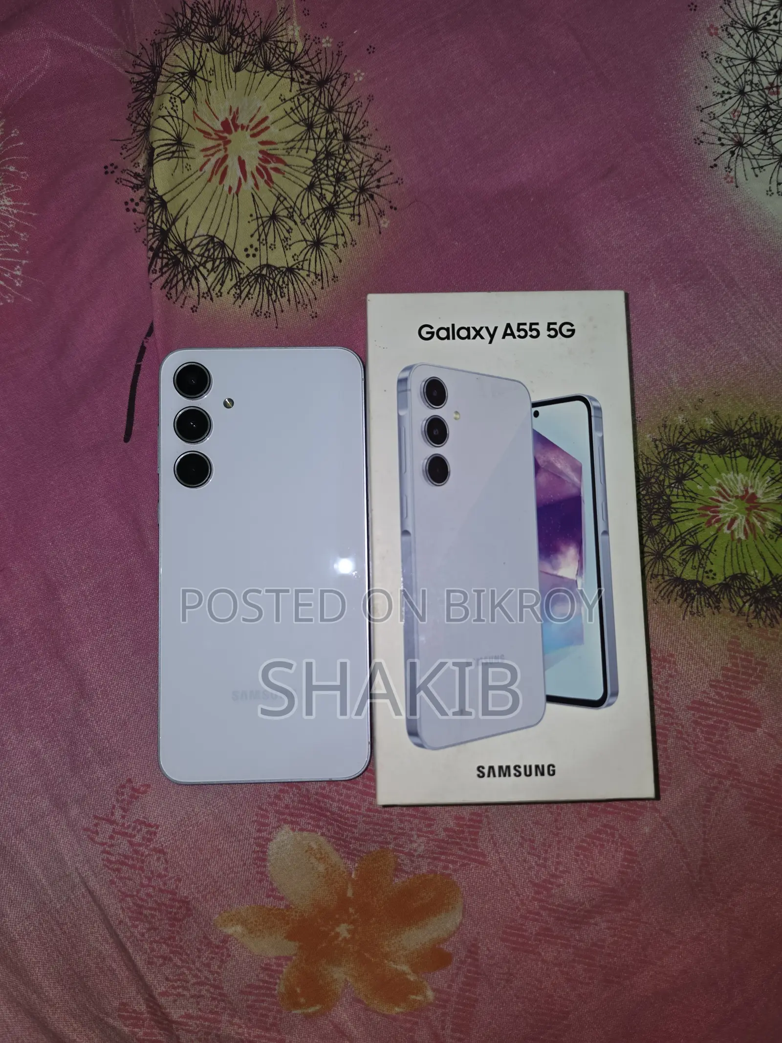 নতুন স্যামসাং গ্যালাক্সি এ৫৫ ১২৮ জিবি সাদা