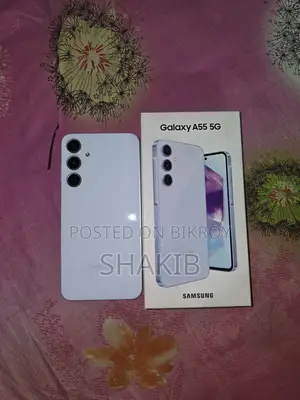 নতুন স্যামসাং গ্যালাক্সি এ৫৫ ১২৮ জিবি সাদা