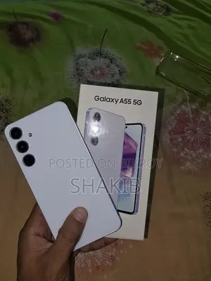 নতুন স্যামসাং গ্যালাক্সি এ৫৫ ১২৮ জিবি সাদা
