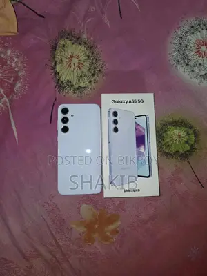 নতুন স্যামসাং গ্যালাক্সি এ৫৫ ১২৮ জিবি সাদা