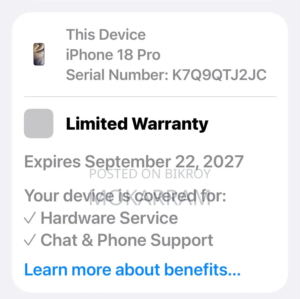 New Apple iPhone 18 Pro 256 GB