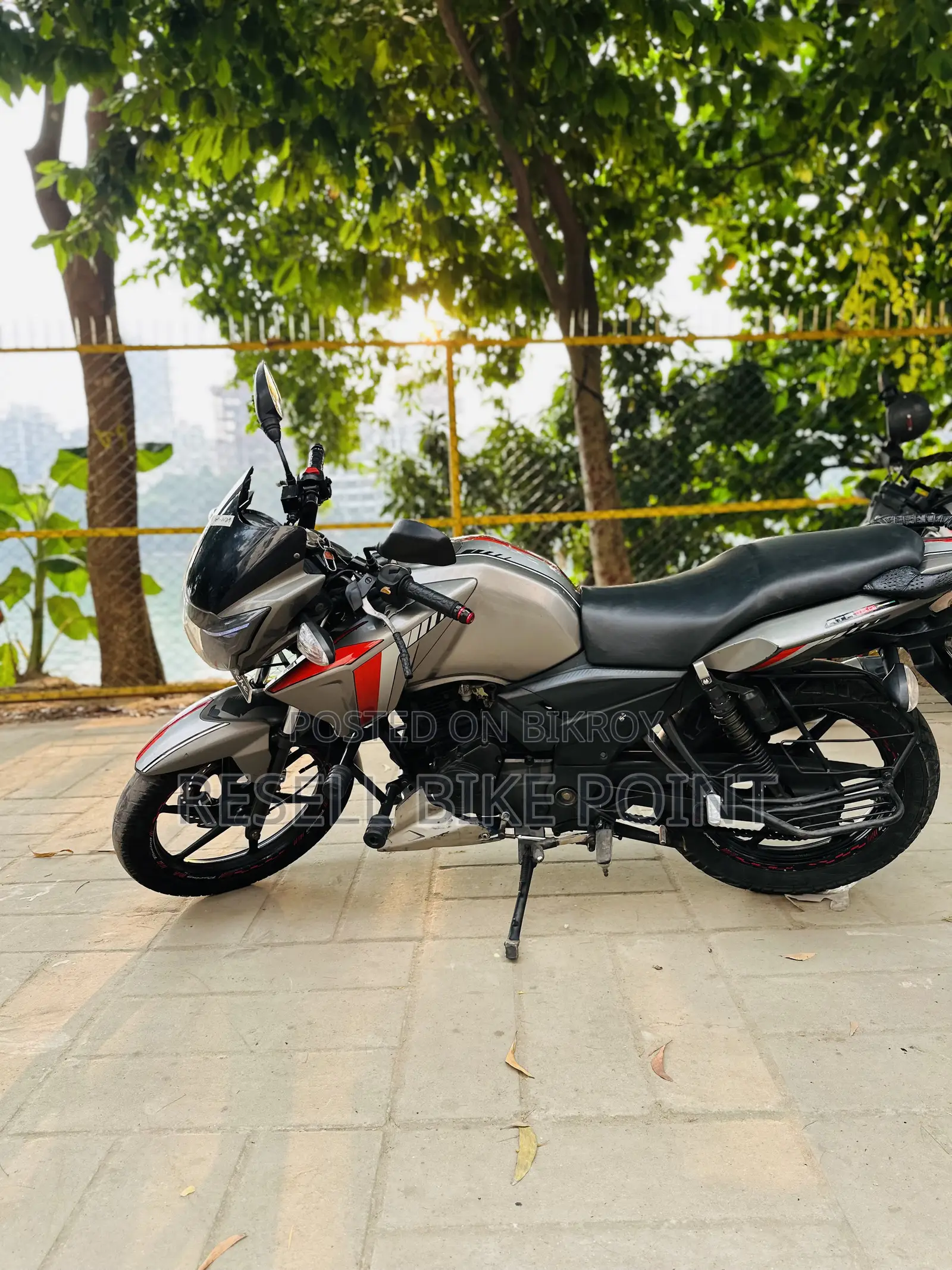 টিভিএস আপাচি আরটিআর ১৬০ টুভি ২০১৭ ধূসর