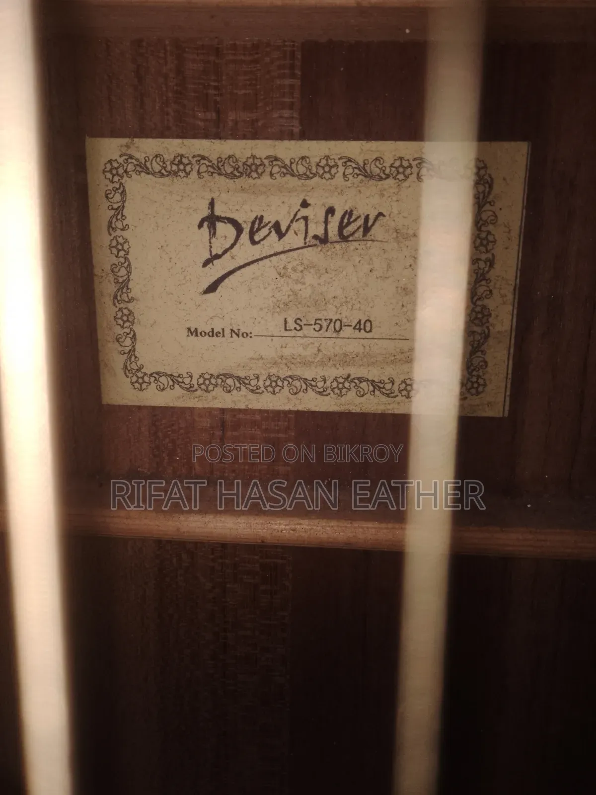Deviser LS-570-40 EQ Guitar - Electro Acoustic - 