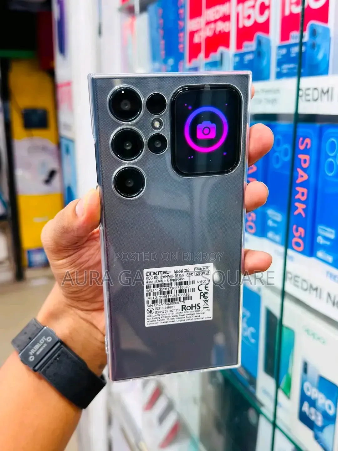নতুন ওকিটেল সি৬২ প্রো ২৫৬ জিবি ব্ল্যাক