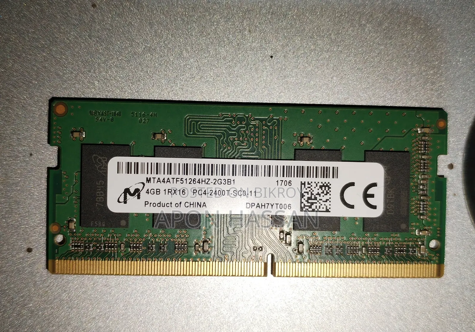 DDR4 4GB Laptop RAM