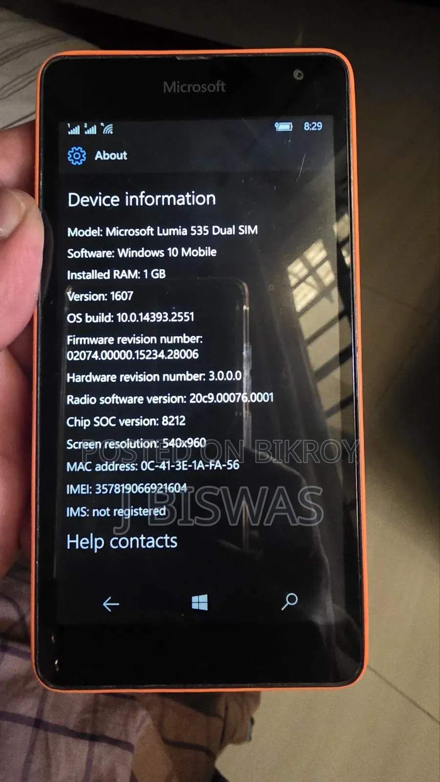 Nokia Lumia 530 Dual SIM 4 GB Orange