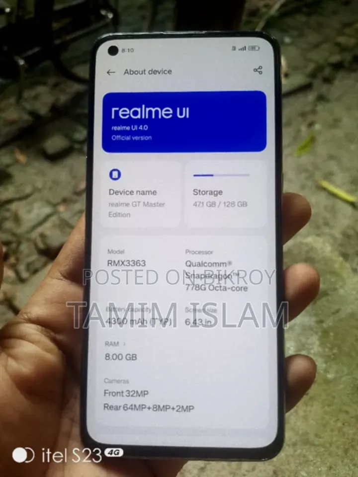 Realme GT Master Edition 128 GB Blue