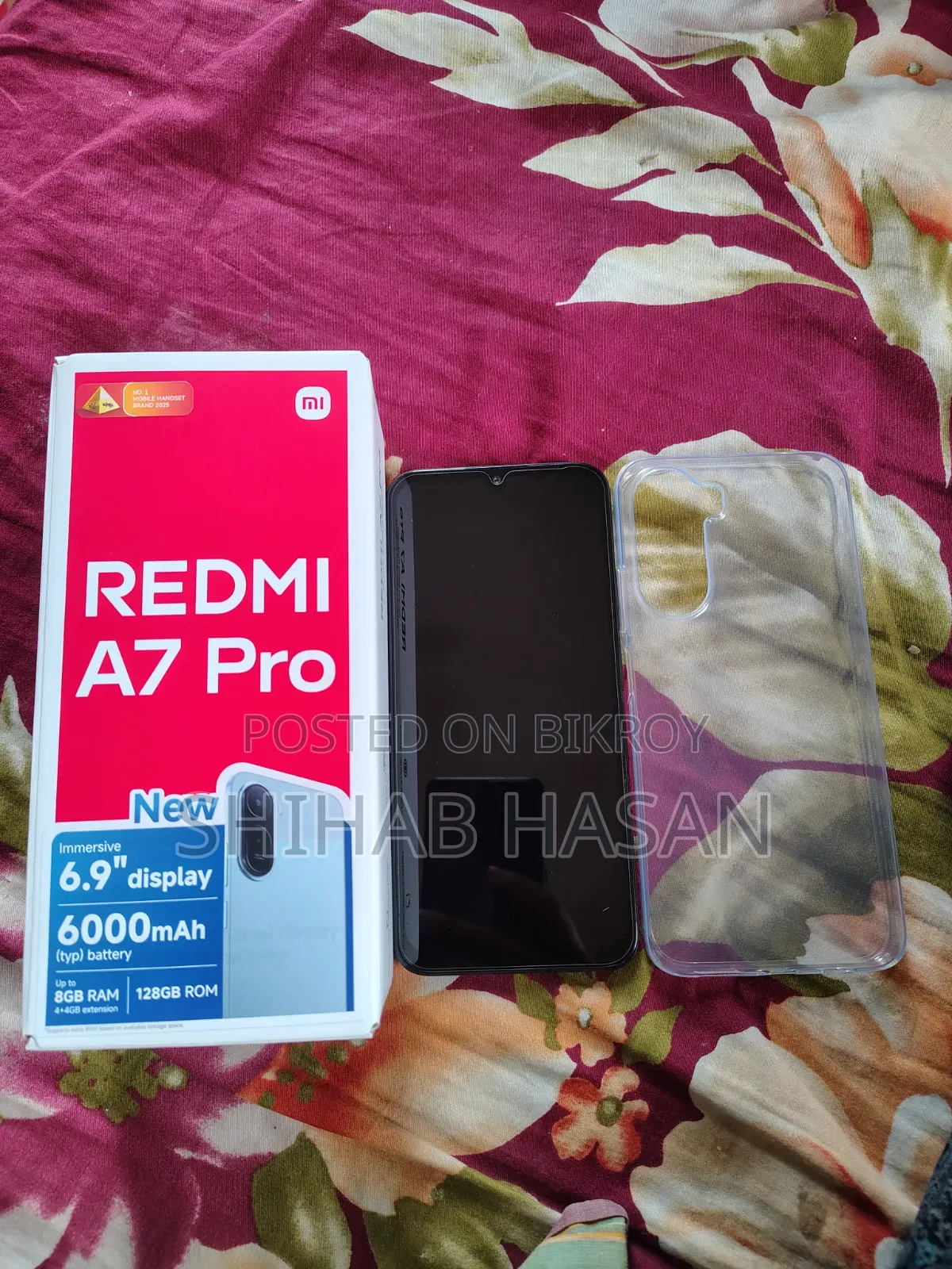 নিউ শাওমি রেডমি এ৭ প্রো ১২৮ জিবি রেড