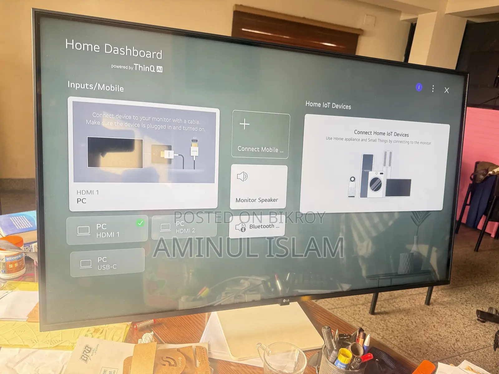 LG Computer Monitor 43 Inch 4k