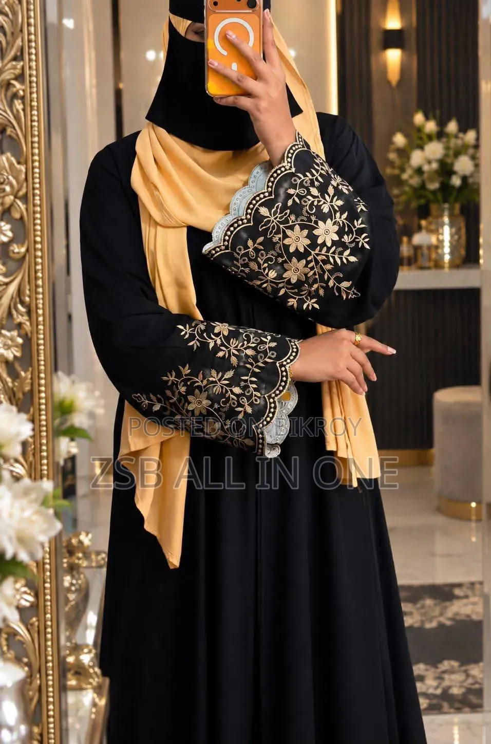 Premium Embroidery Abaya with Hijab