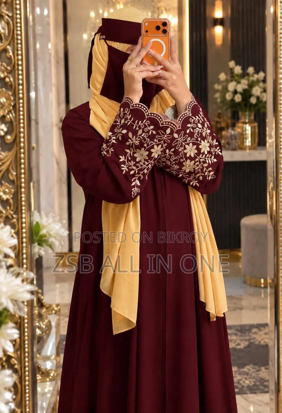 Premium Embroidery Abaya with Hijab