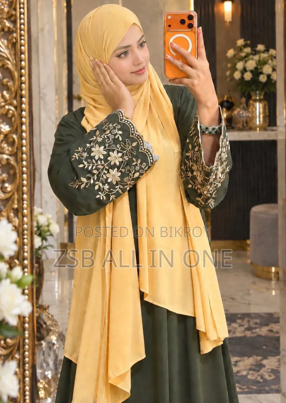 Premium Embroidery Abaya with Hijab