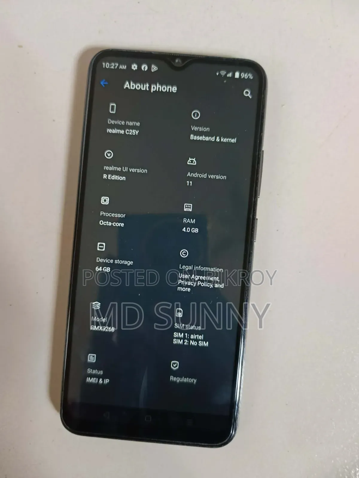 Realme C25Y 64 GB Silver