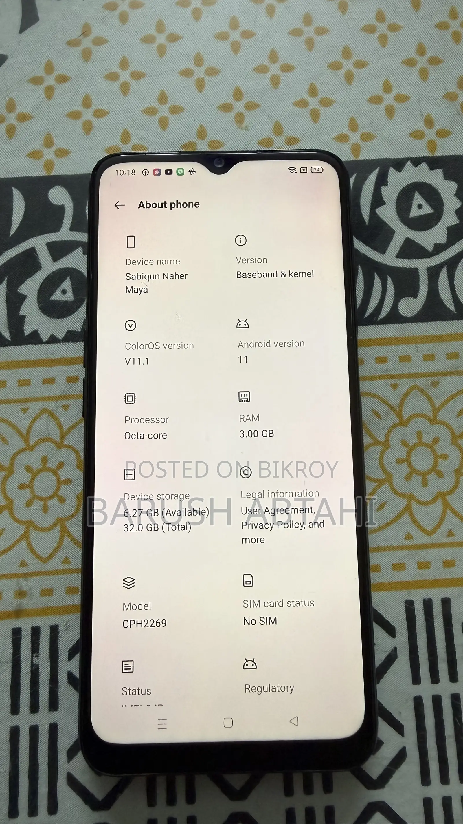Oppo A16K 32 GB Black