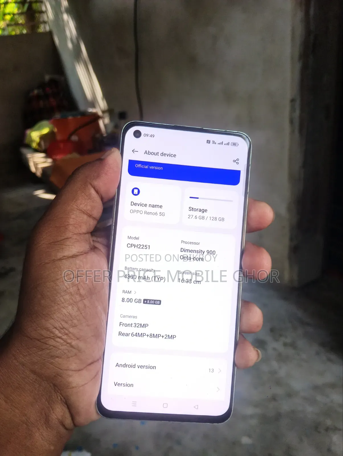 Oppo Reno13 5G 256 GB Blue