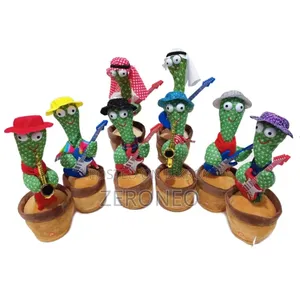 Dancing Cactus Plastic Toy With Twisting Music Record Opp Bag Unisex