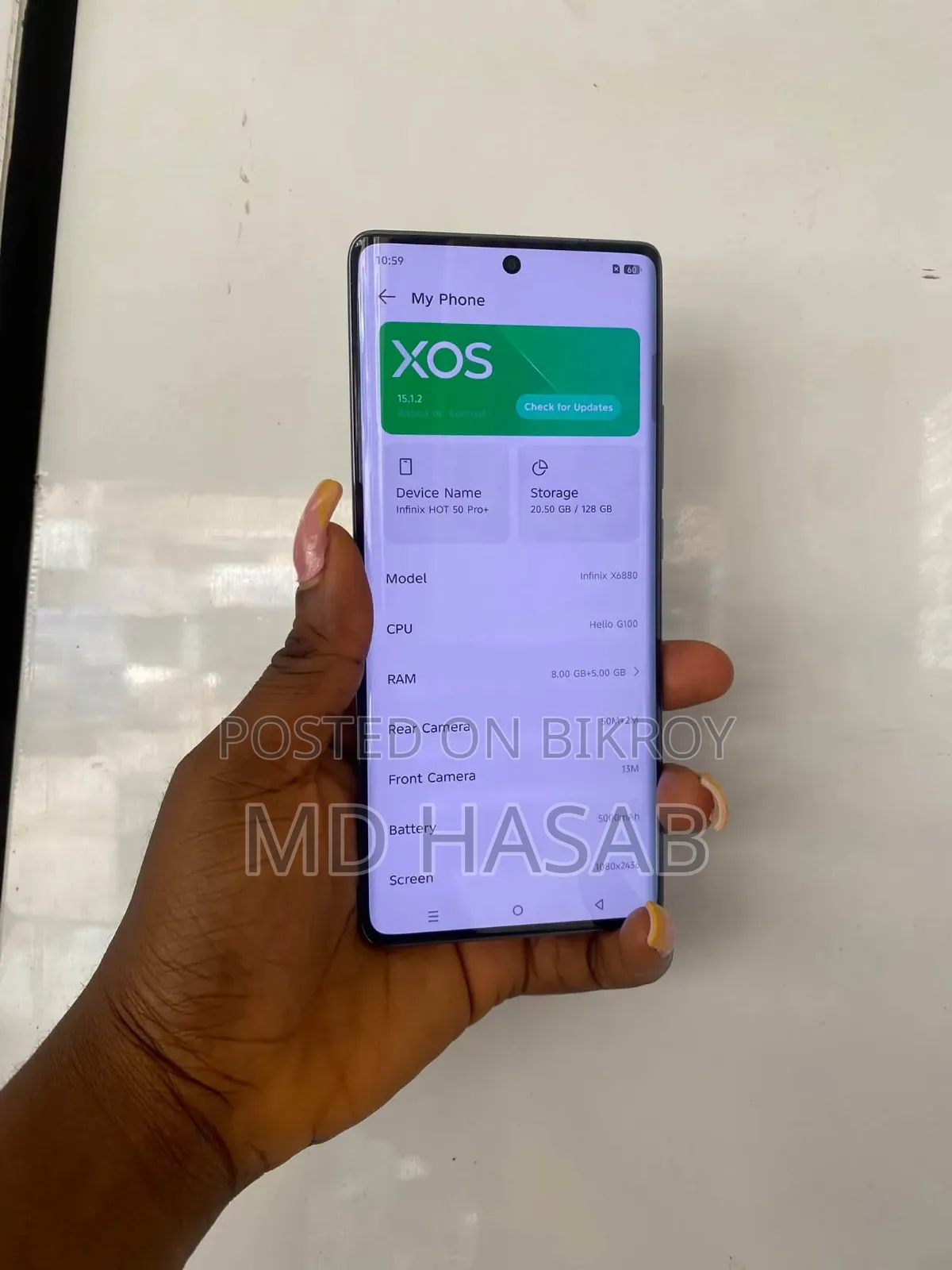Infinix Hot 50 Pro+ 4G 256 GB Silver