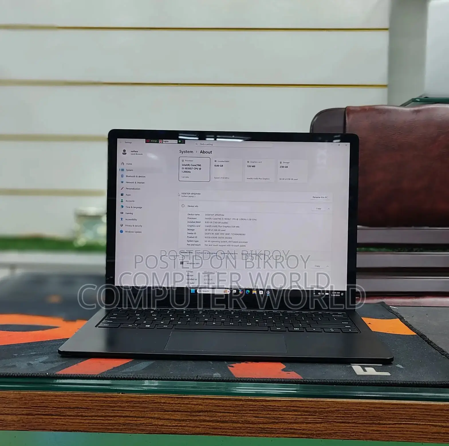 Laptop Microsoft Surface Laptop 4 1GB Intel Core i5 SSD 512GB