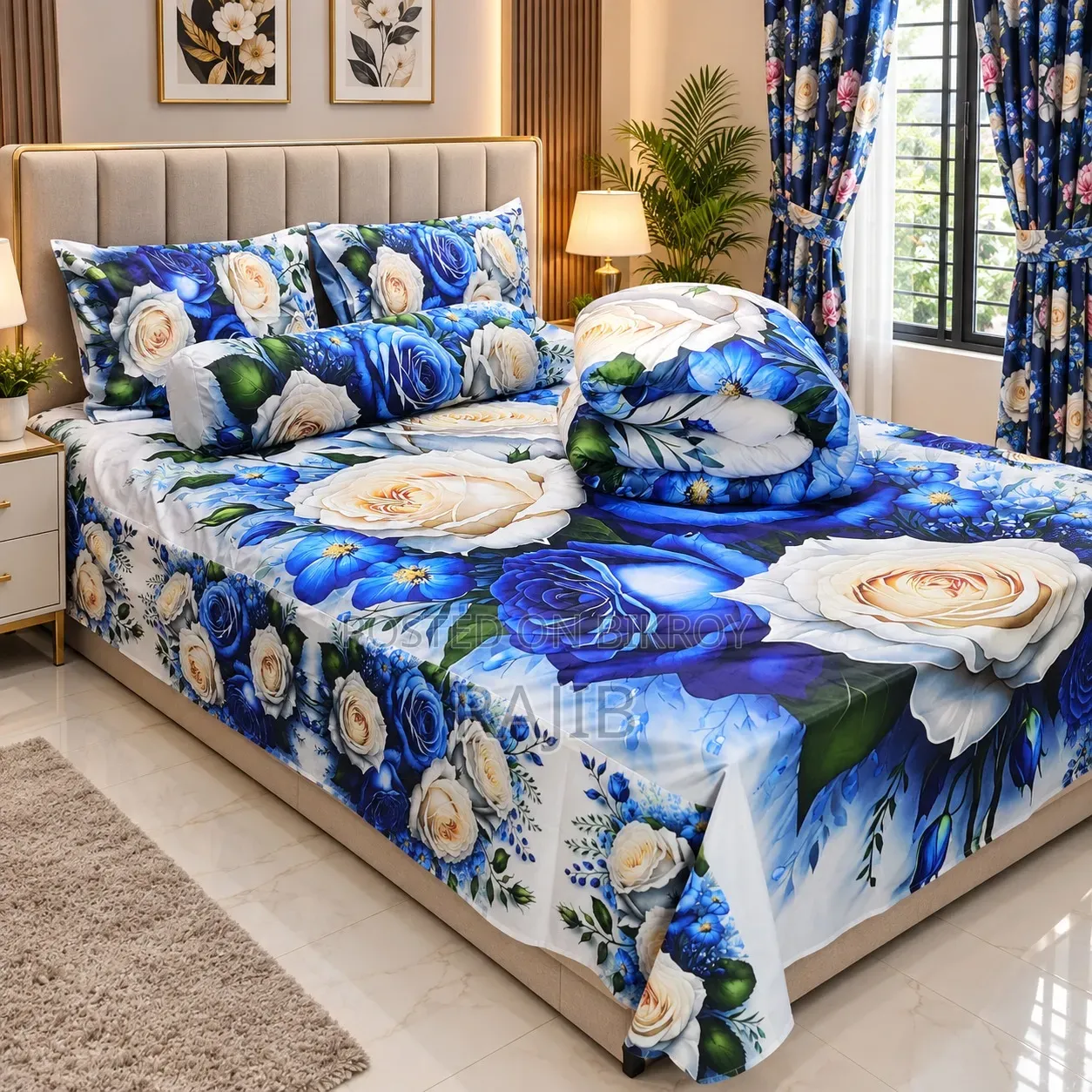 5 Pieces 3D Print Comforter Set