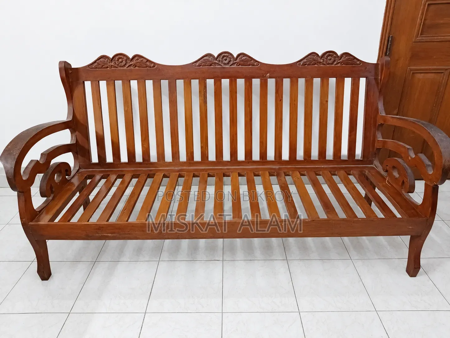 Original Teak Wood Sofa (3+1+1)