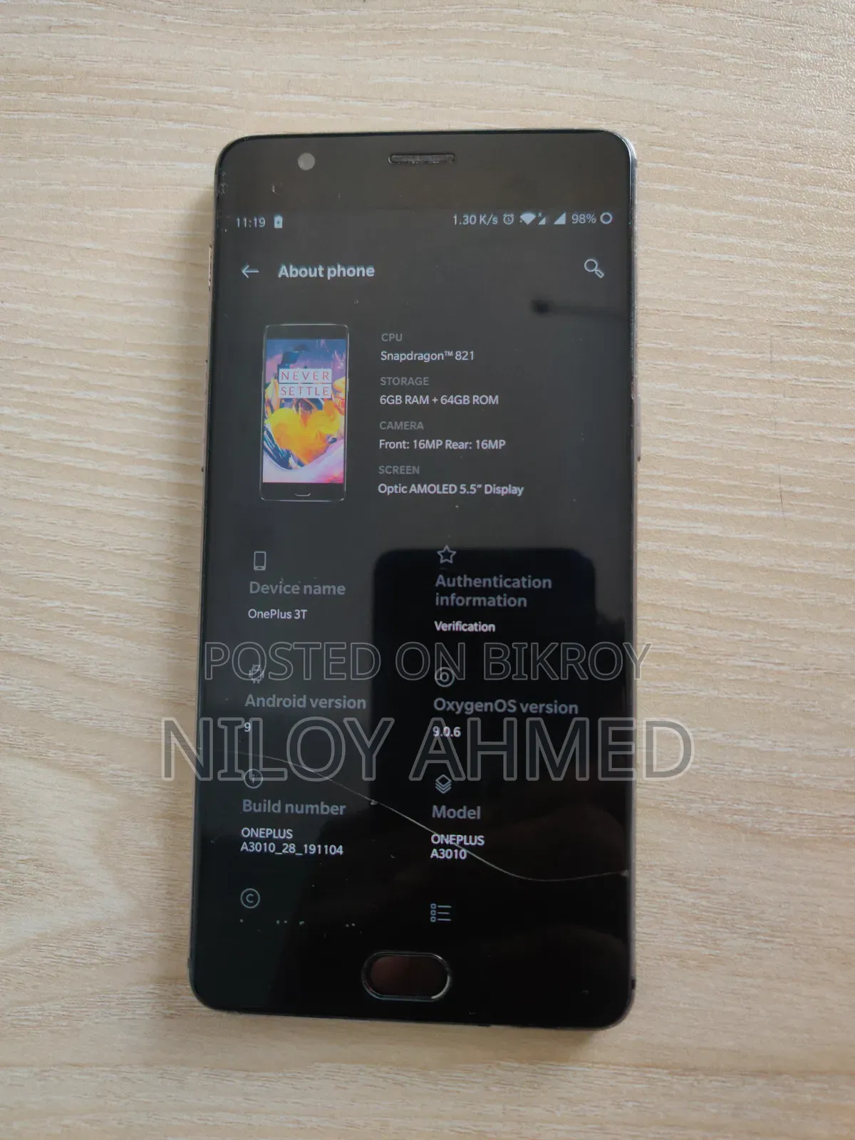 OnePlus 3T 64 GB Gray