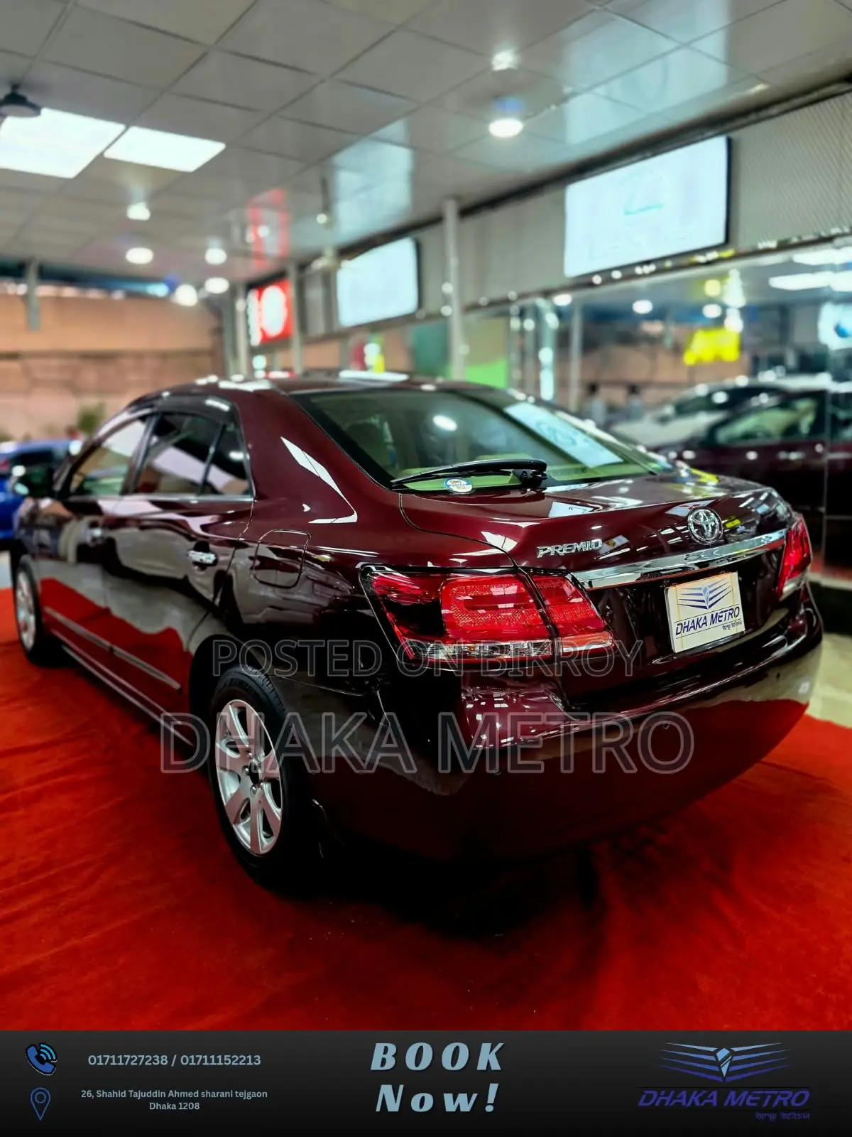 Toyota Premio 2018 Red