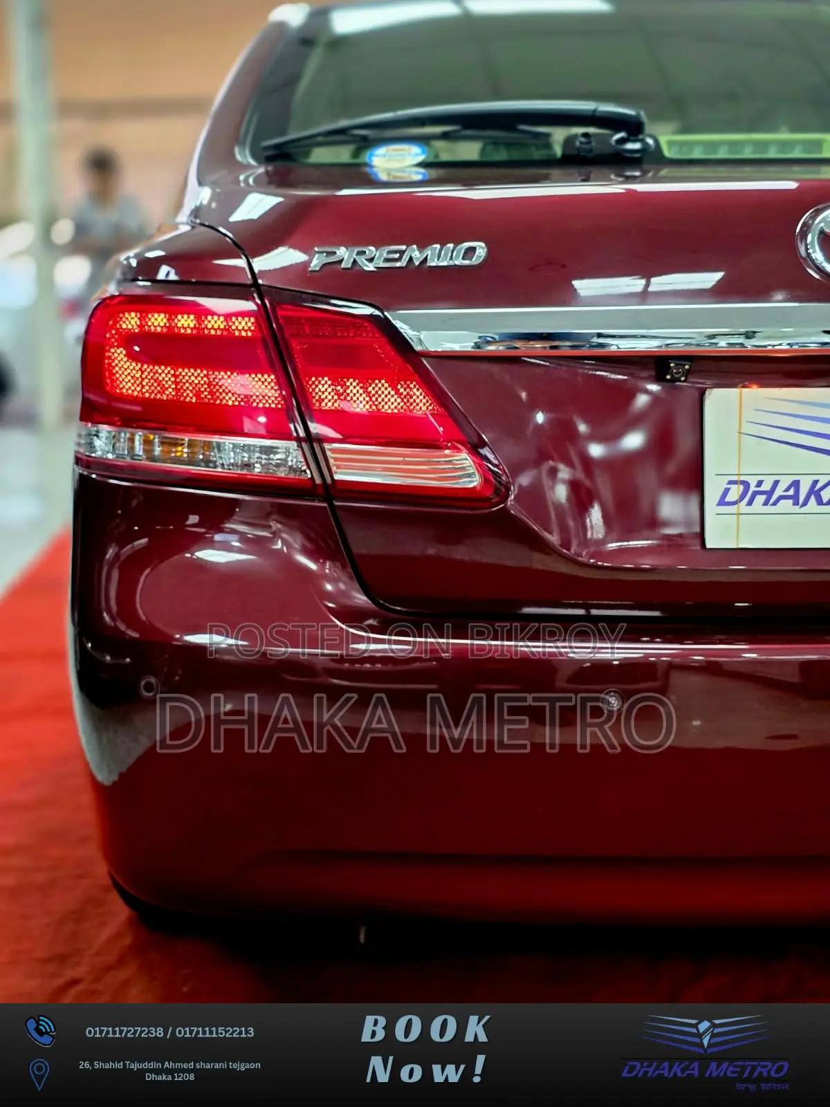 Toyota Premio 2018 Red