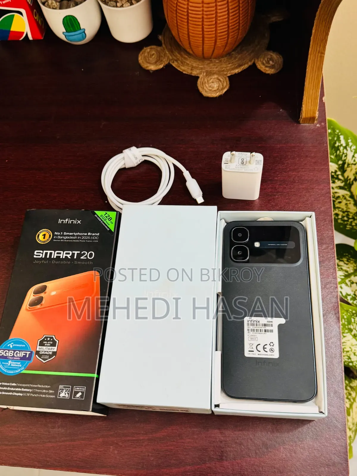 Infinix Smart 20 128 GB Black