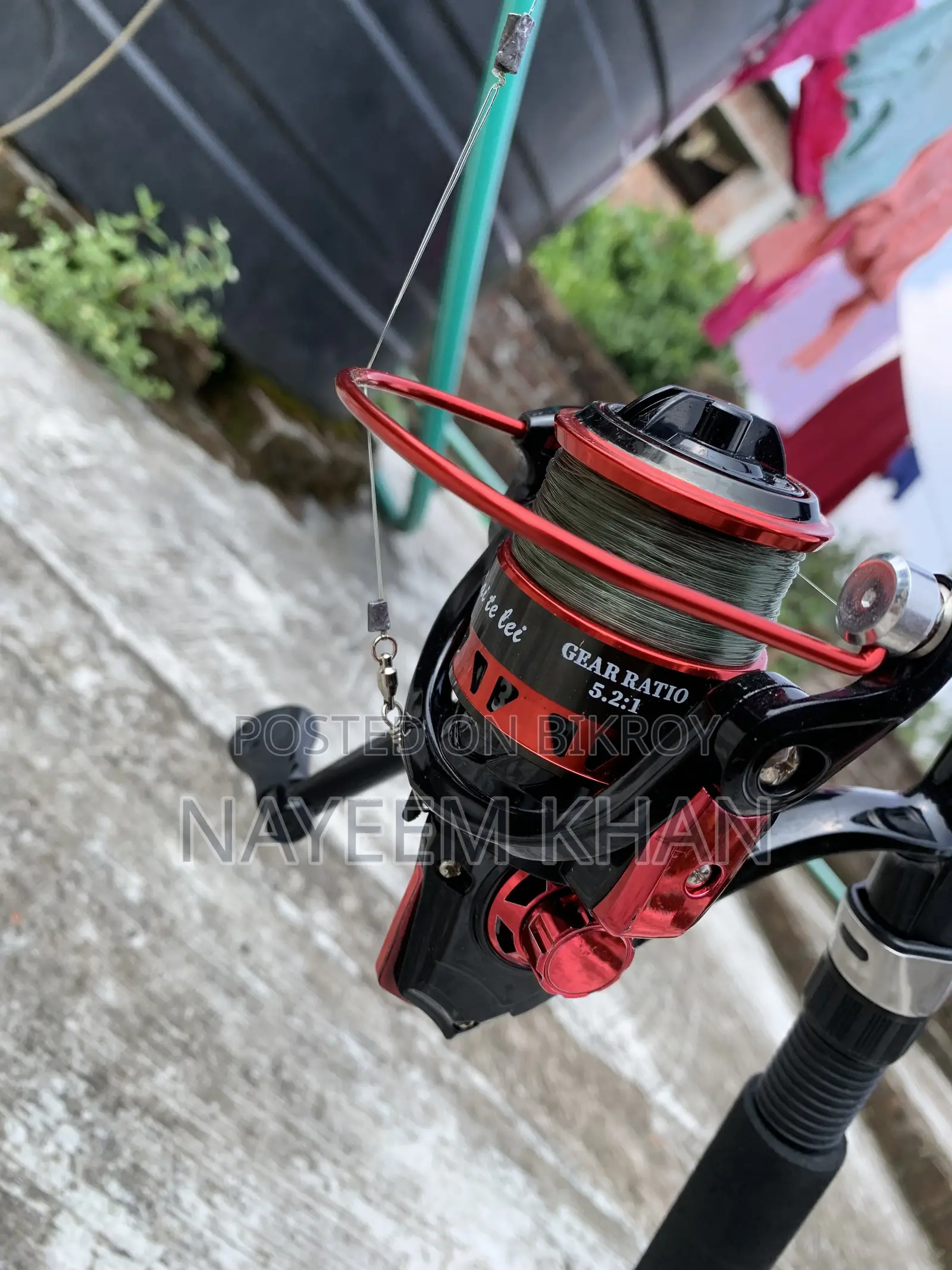 Fishing Rod + Line + Hook + Reel full setup will be sold